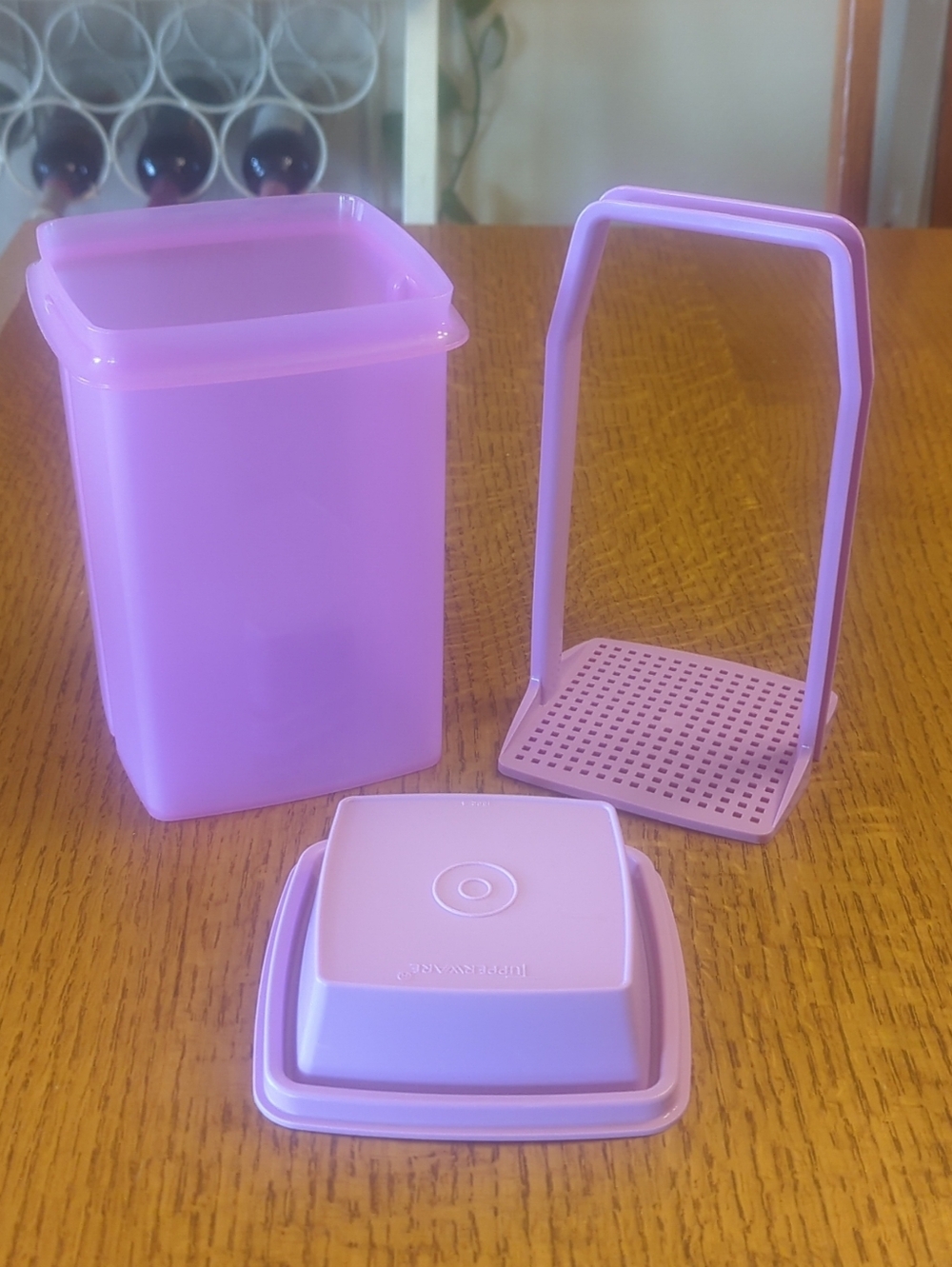 Tupperware │Pickle Keeper Purple Pick-A-Deli Large 8 Cup- 3 Piece Lavender #1560